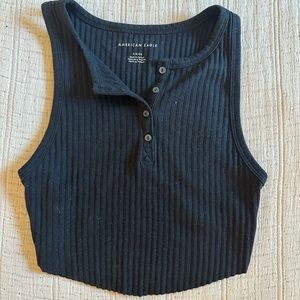 American Eagle black tank top crop top